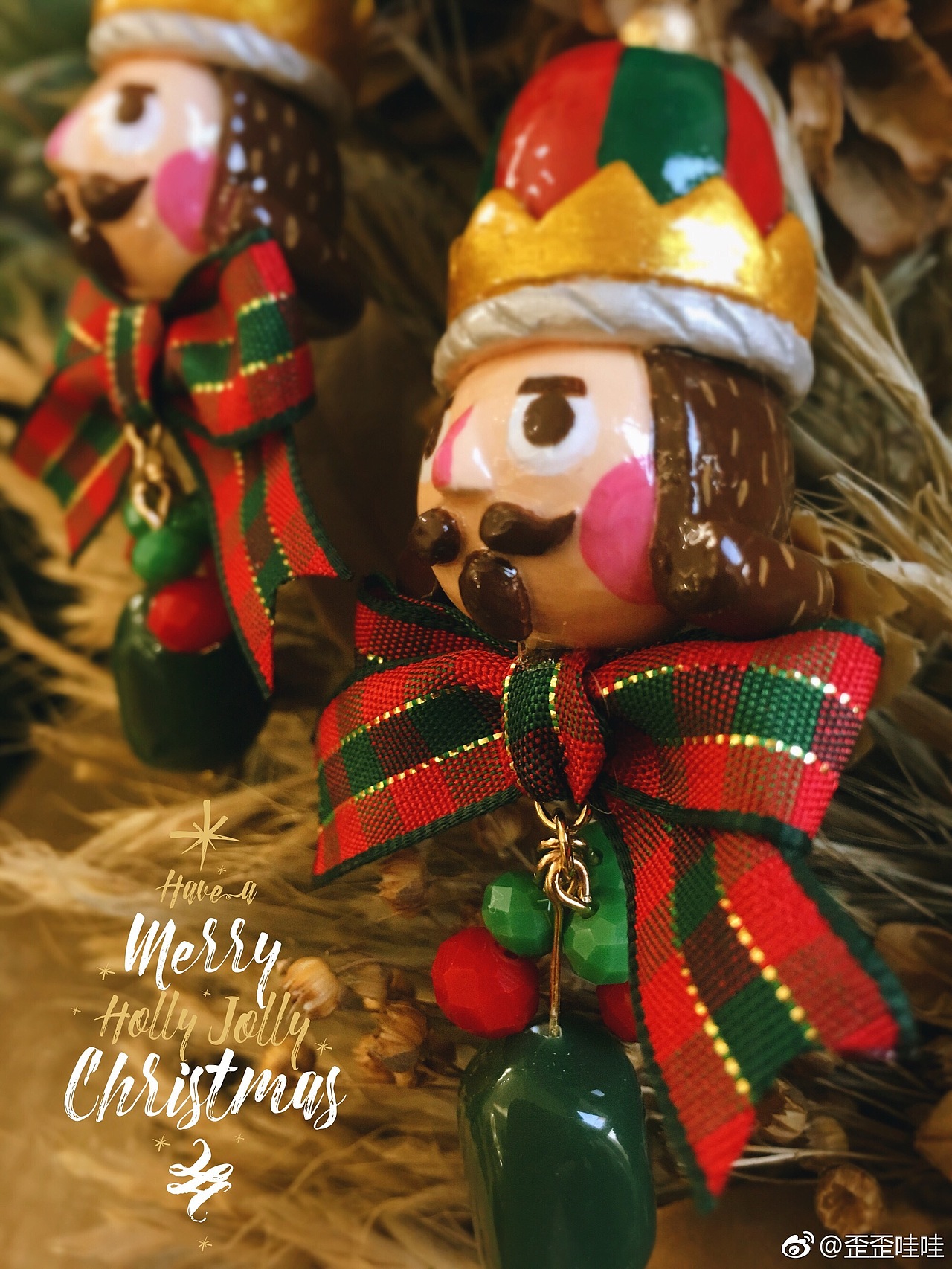 圣诞耳坠系列之胡桃夹子才够圣诞呀~