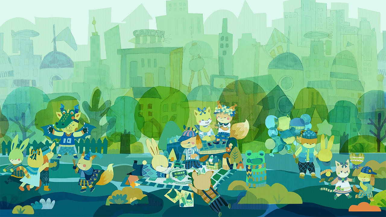 绿意童趣 - 儿童空间视觉氛围设计（图ZMjI1NjQ4MDA0） - 儿童插画 - 站酷设计师鸠玖joicy原创素材 - 站酷ZCOOL