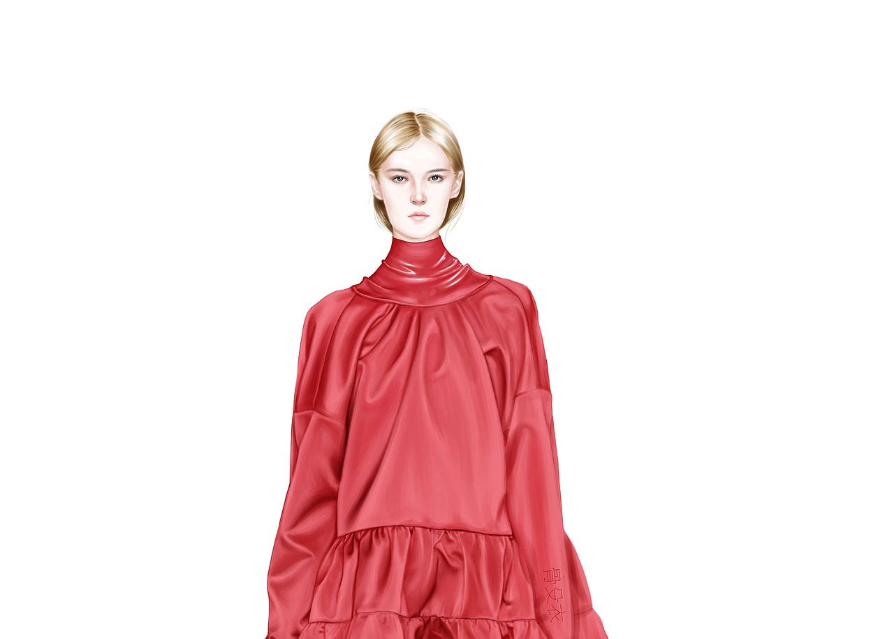 时装插画（图ZMTUwMzMxNDM2） - 正装/礼服 - 站酷设计师骨殳衣原创素材 - 站酷ZCOOL