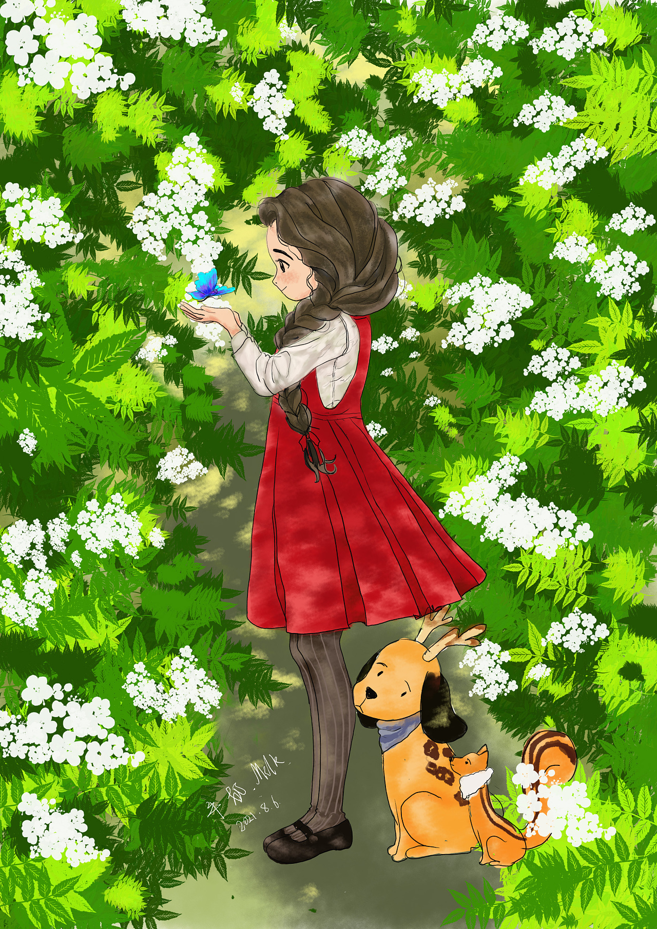 花园|插画|创作习作|西子月白 - 临摹作品 - 站酷 (zcool)