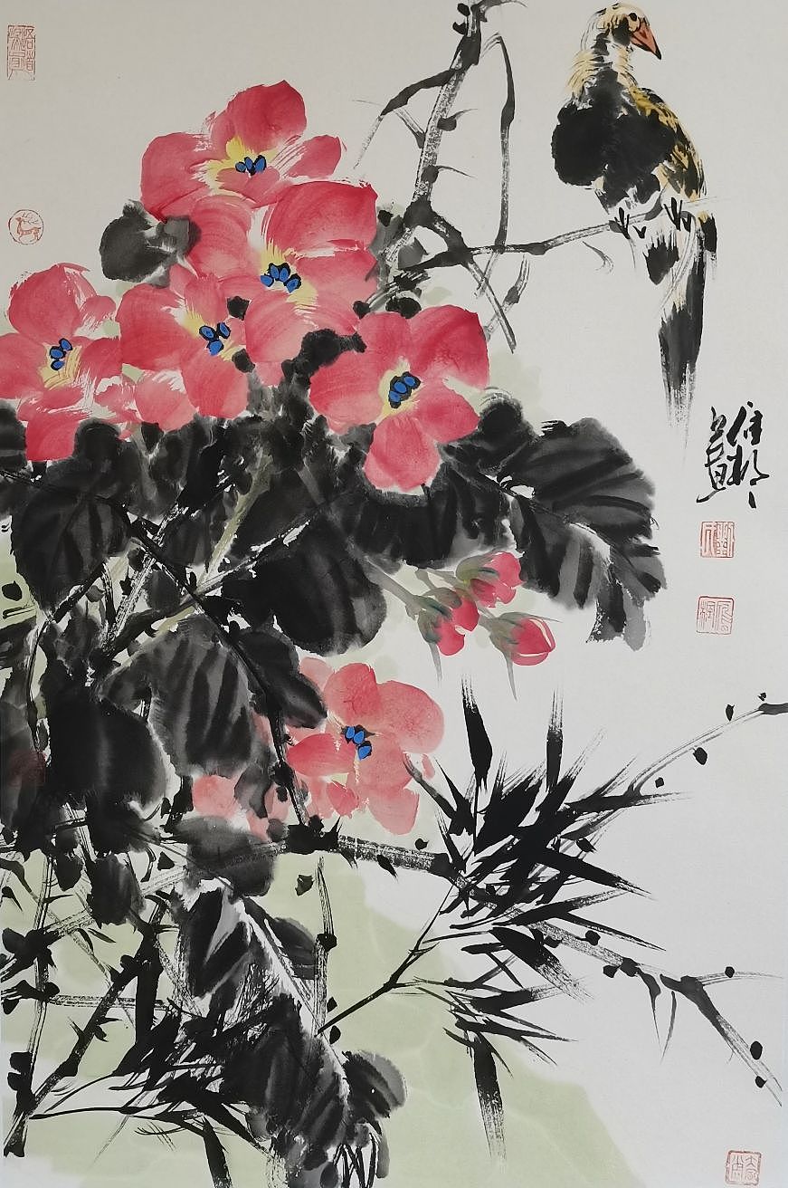 国画花鸟（图ZMzYyMzM3MDE2） - 绘画 - 站酷设计师画家刘雁枫原创素材 - 站酷ZCOOL