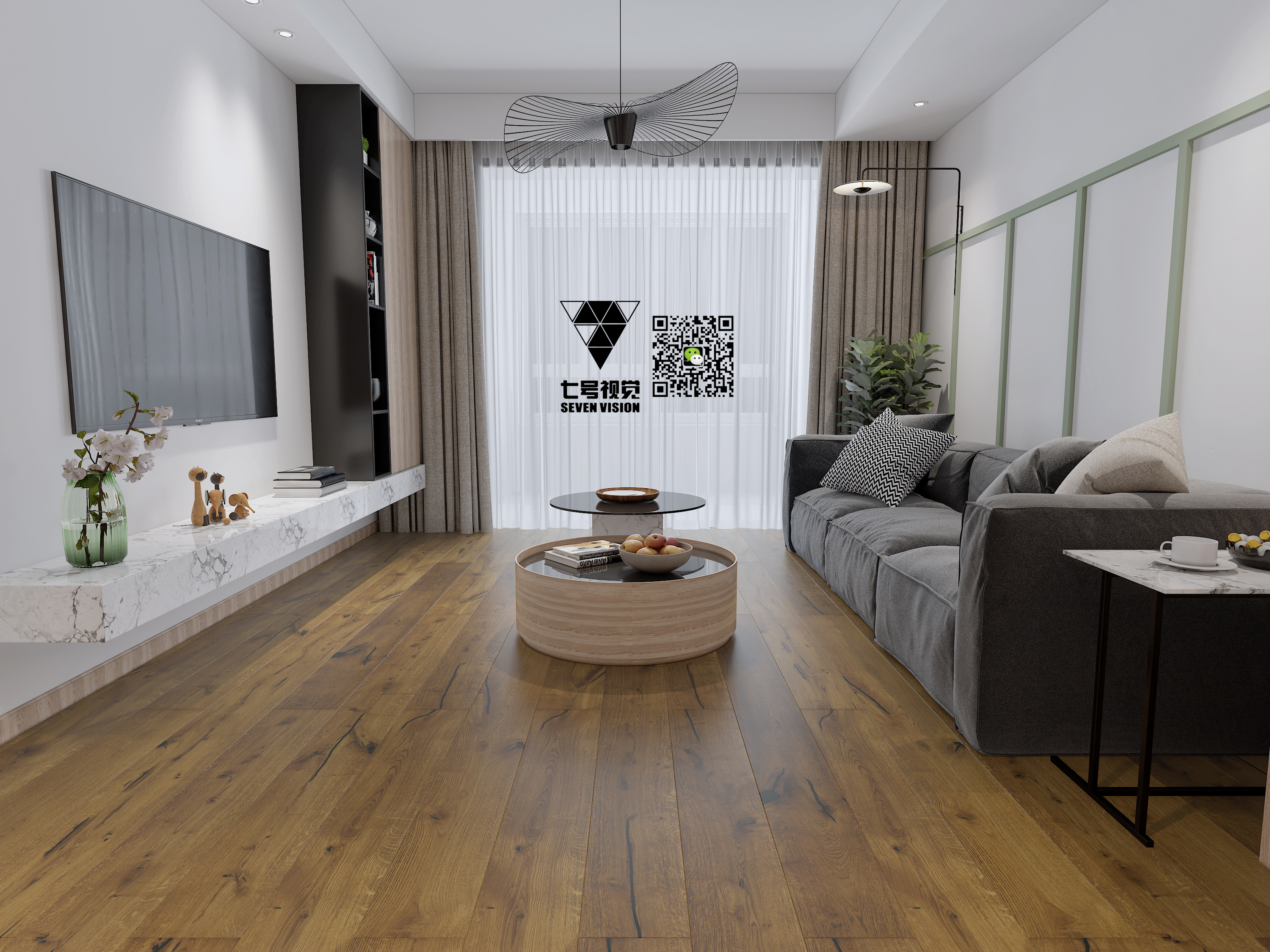 七号视觉 --- 一小部分 木地板 效果图展示