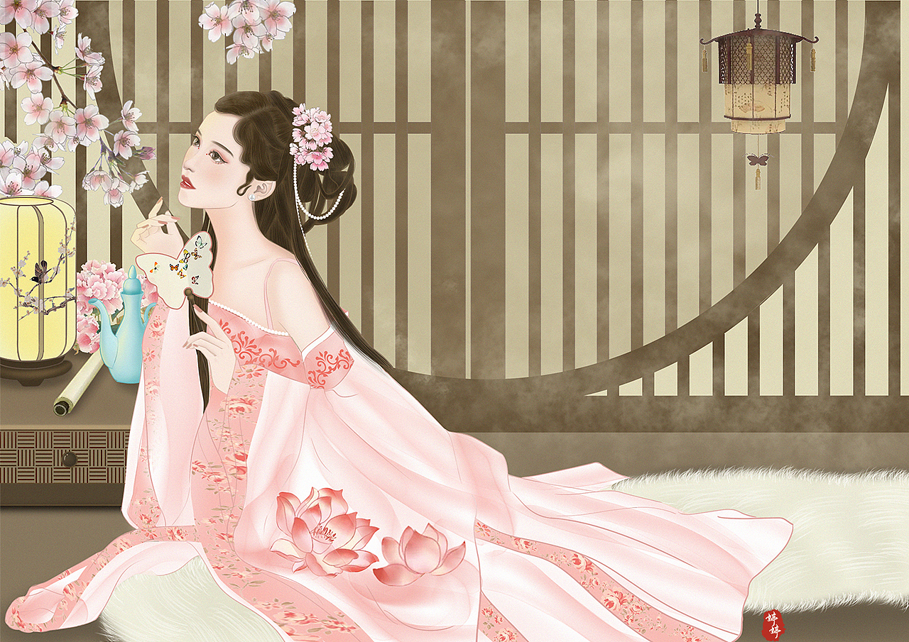 画中人之温婉女子（图ZMjc4ODY4MzU2） - 创作习作 - 站酷设计师AHAHA_婷原创素材 - 站酷ZCOOL