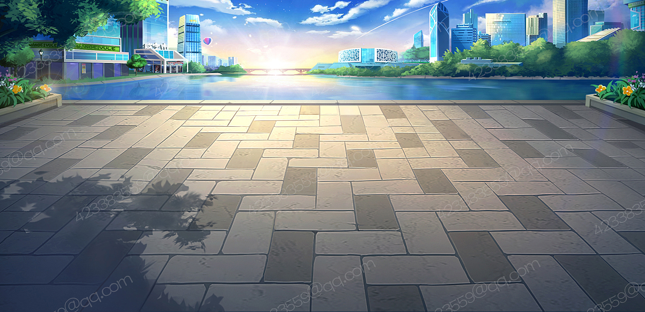 棋牌背景练习(咸宁市主题)|插画|游戏原画|小兔子ohzx - 原创作品