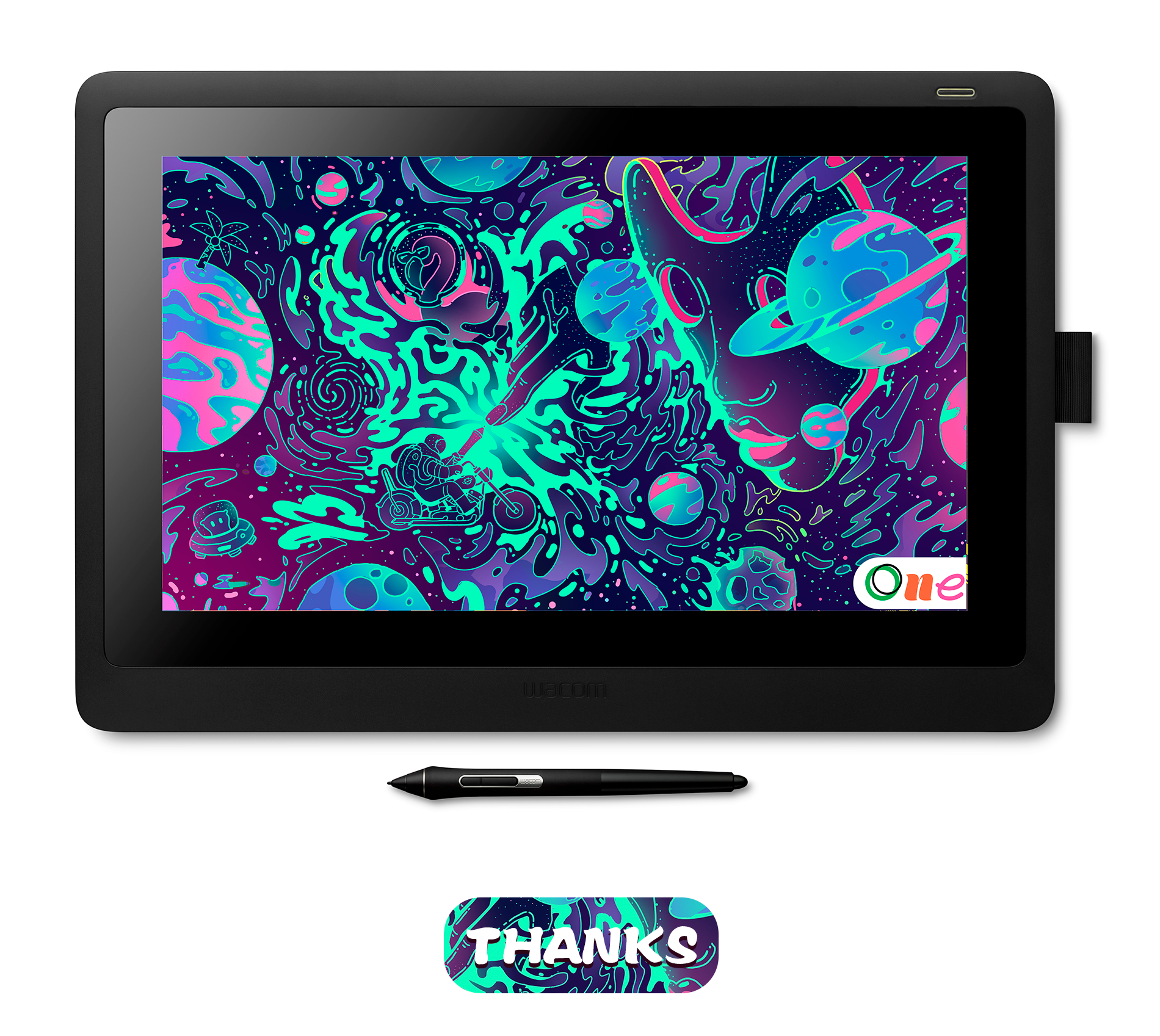 wacom 海报设计 ——宇宙骑行