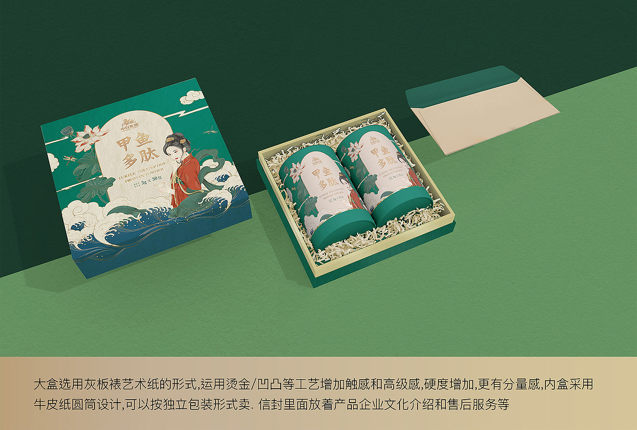 禾案例|中得甲鱼多肽包装设计