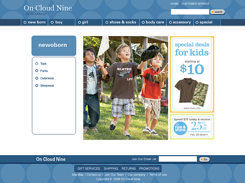 儿童服饰网站作品（图ZMTA4Mzc1MDA=） - 企业官网 - 站酷设计师keynana原创素材 - 站酷ZCOOL