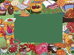 KIWI留學生食堂 品牌 插畫 