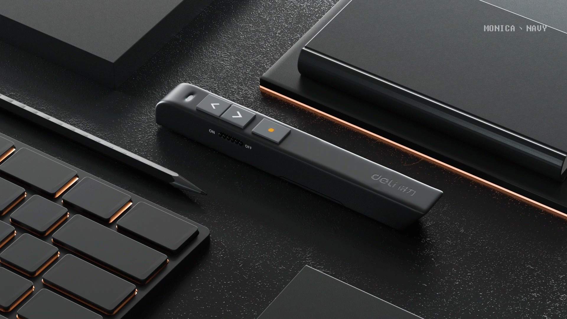 【deli得力激光翻页笔】 产品动画展示