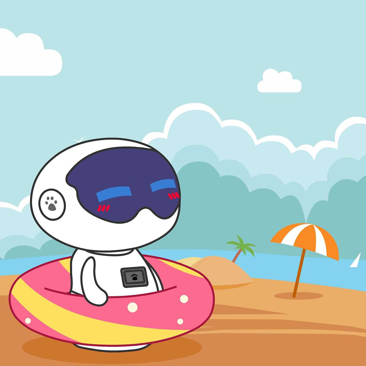 ip百度小度机器人微博日常图漫画gif衍生品