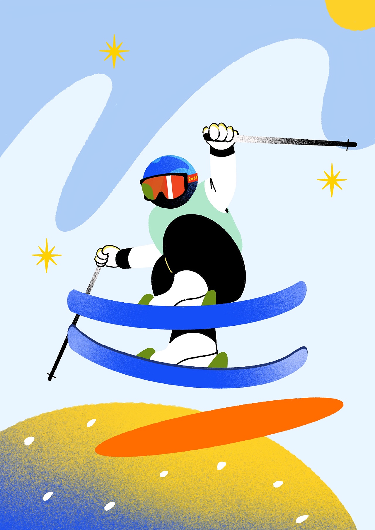2022冬奥插画图片