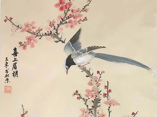 霍春阳弟子徐培晨花鸟画