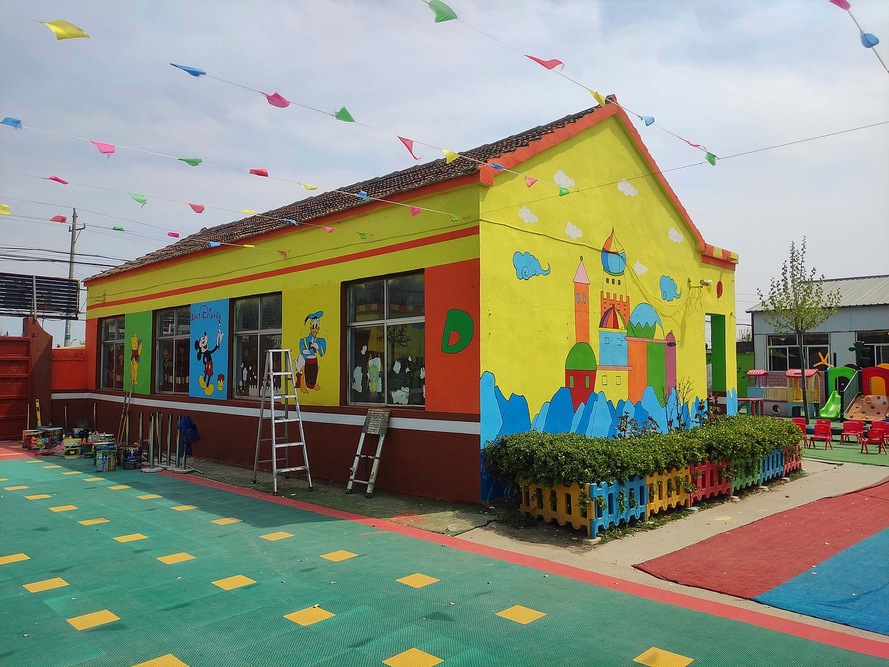 商丘幼儿园墙绘彩绘设计案例