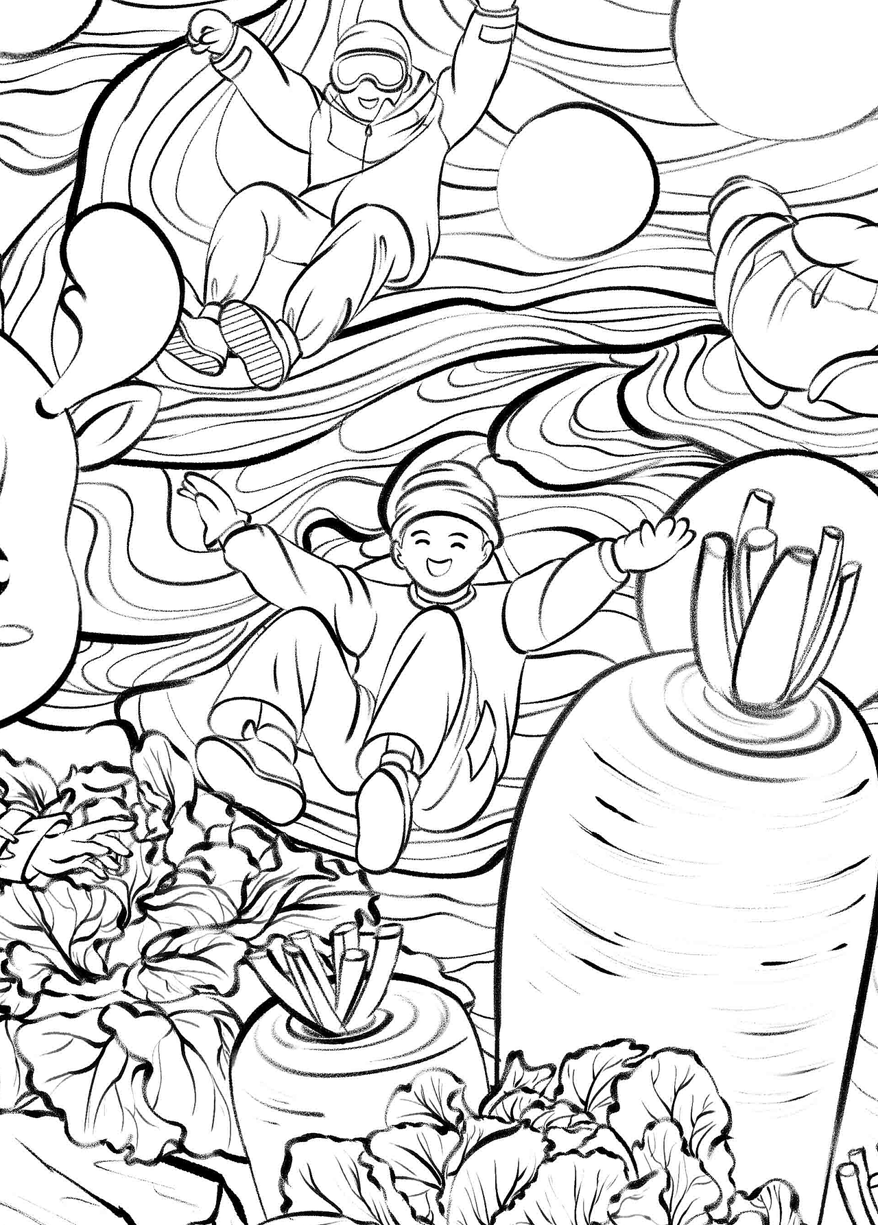 中南置地｜二十四节气（冬季）（图ZMjg1OTI0MjAw） - 商业插画 - 站酷设计师插画师远妄原创素材 - 站酷ZCOOL