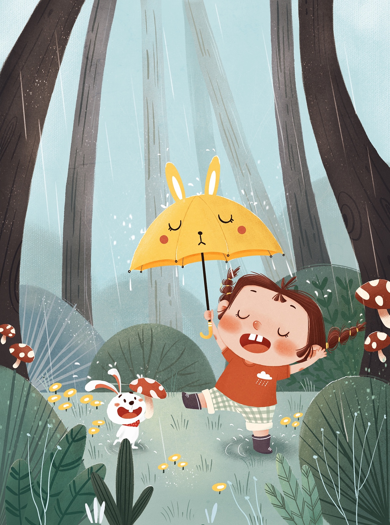 《夏》系列儿插|插画|儿童插画|爱画画的凡凡啊 - 原创作品 - 站酷