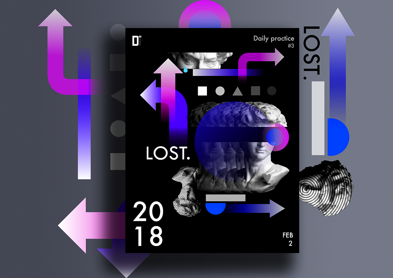 LOST.（图ZMTA0NDQyMzM2） - 海报 - 站酷设计师遠坂真守原创素材 - 站酷ZCOOL