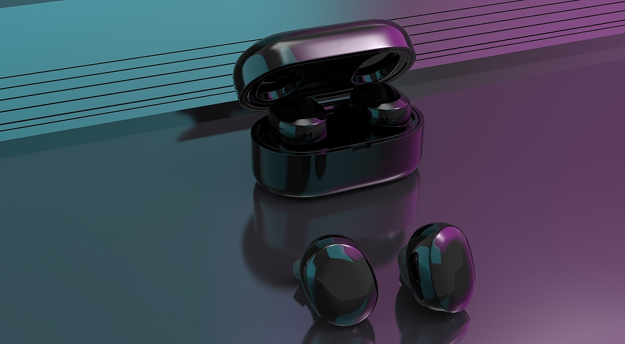 蓝牙耳机建模渲染（图ZMjY5MDU1Mzcy） - 电商 - 站酷设计师无限IDEA电商视觉原创素材 - 站酷ZCOOL