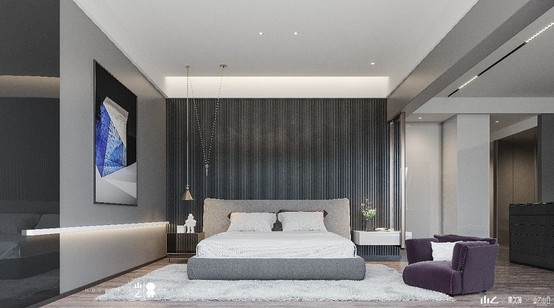 原创｜黑白灰轻奢自建别墅（图ZMjMxOTM1OTI4） - 家装设计 - 站酷设计师山乙建设syjstl原创素材 - 站酷ZCOOL