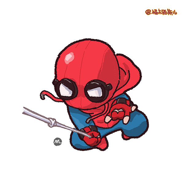 蜘蛛侠Q版造型 Ver.MCU（图ZMjAwMzE4OTE2） - 新锐潮流插画 - 站酷设计师福尔猫斯原创素材 - 站酷ZCOOL
