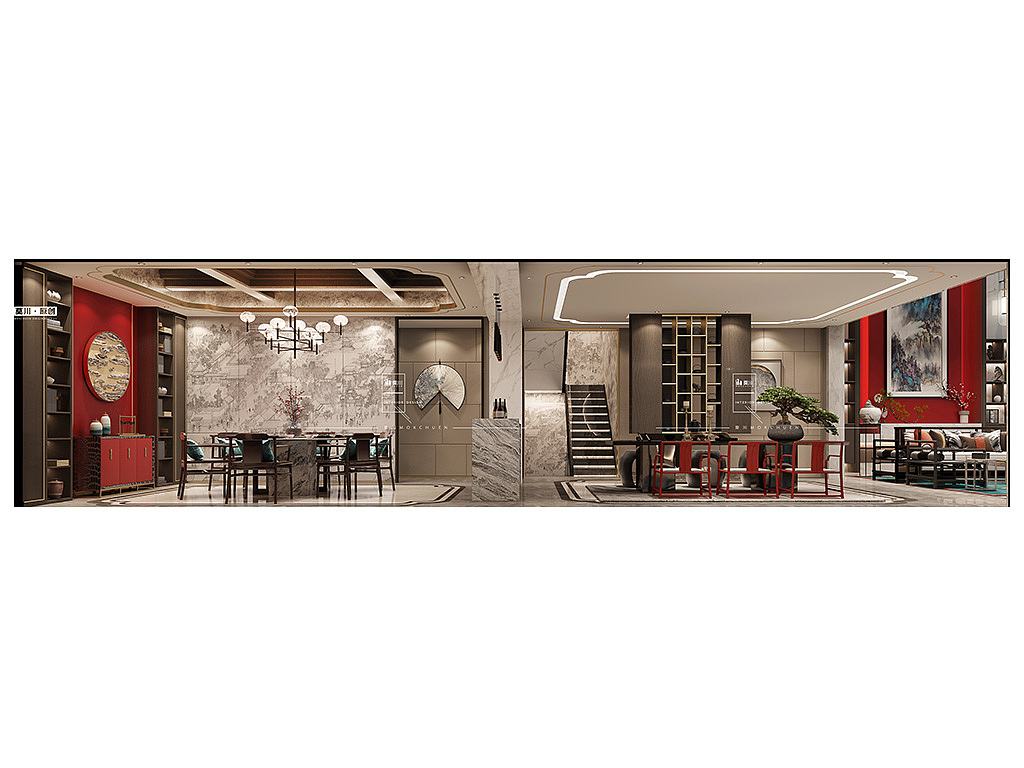 784m²别墅，公馆人家，书香雅地（图ZMjA4MjA0ODk2） - 家装设计 - 站酷设计师莫川建筑空间设计原创素材 - 站酷ZCOOL