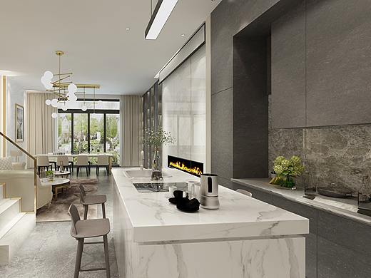 深圳装修TOP1：深圳仁山智水720㎡自建别墅，现代简约