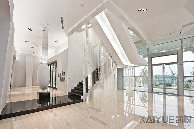 科技信息公司简约干净的办公室装修（图ZODI4NzkyNTY=） - architecture design - 站酷设计师凯悦办公装修原创素材 - 站酷ZCOOL