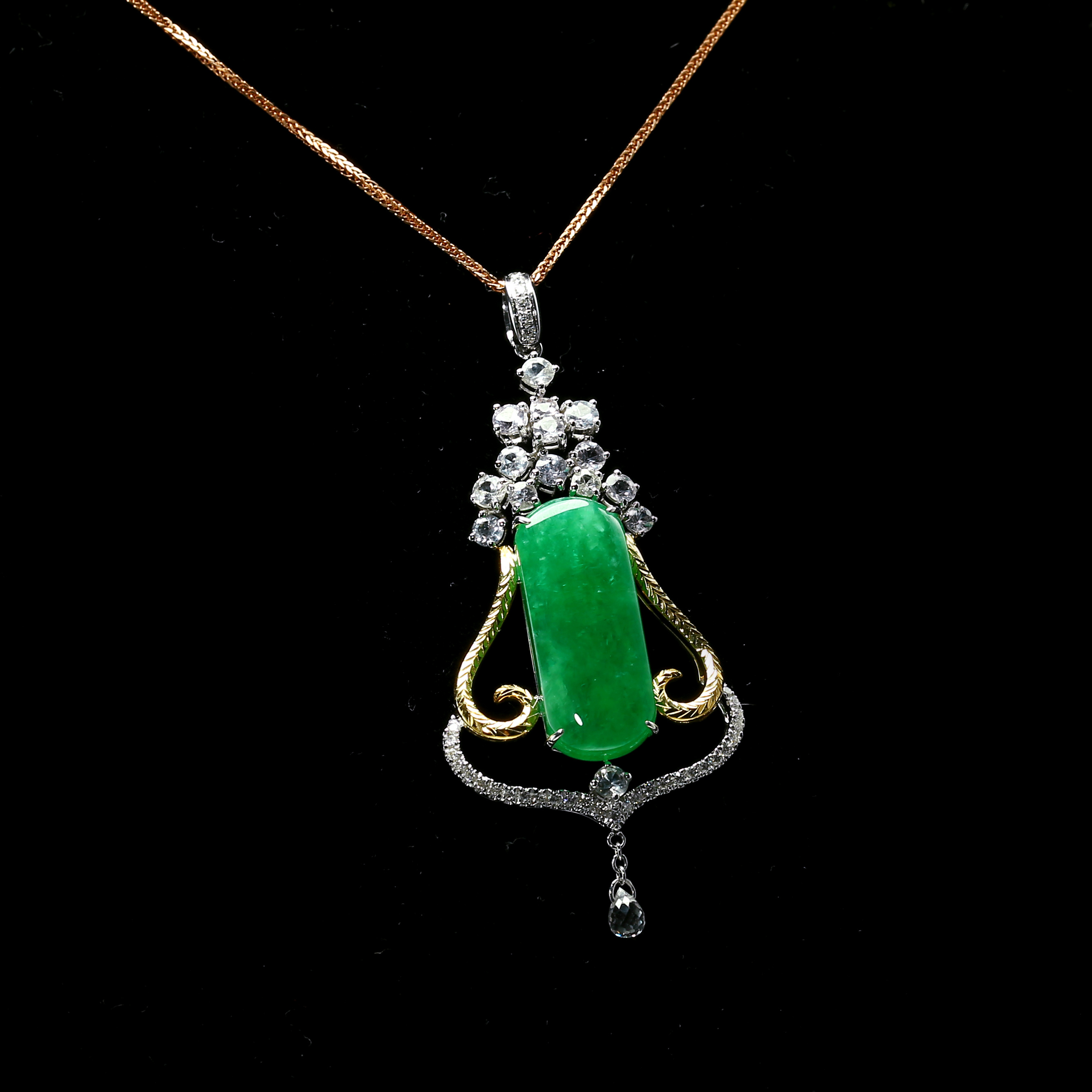 翡翠吊坠 试手(原图)