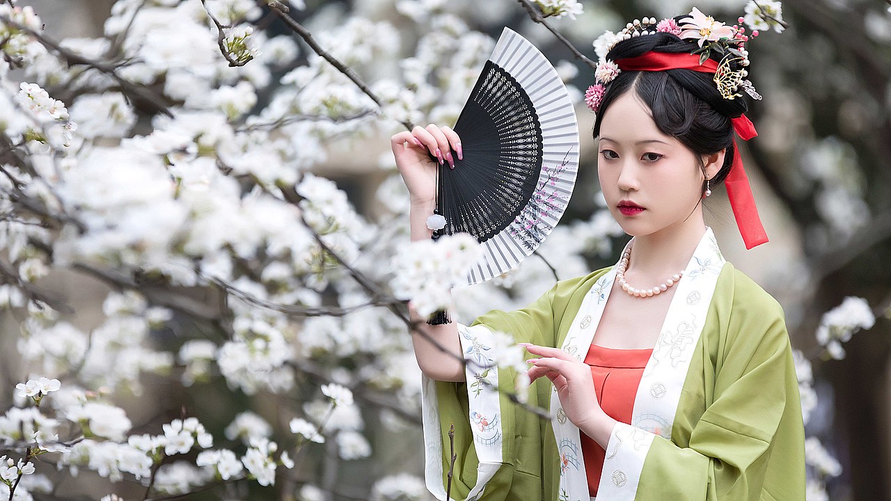 梨花四月多飞雪 古风汉服系列作品