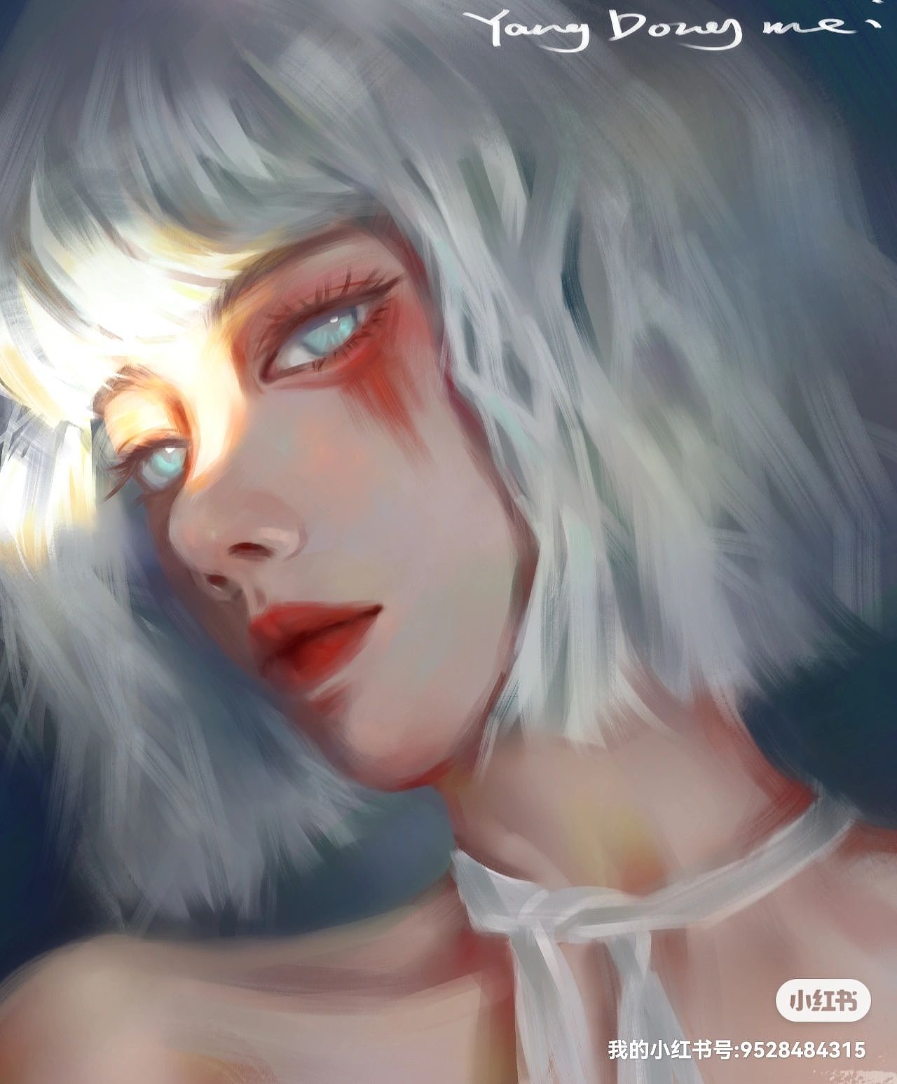 白发美女（图ZMzE1MjE2OTUy） - 商业插画 - 站酷设计师北苑大画手原创素材 - 站酷ZCOOL