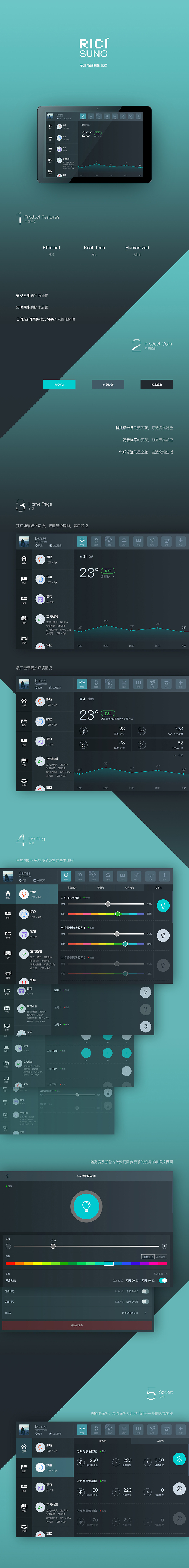 智能家居终控平板ui设计