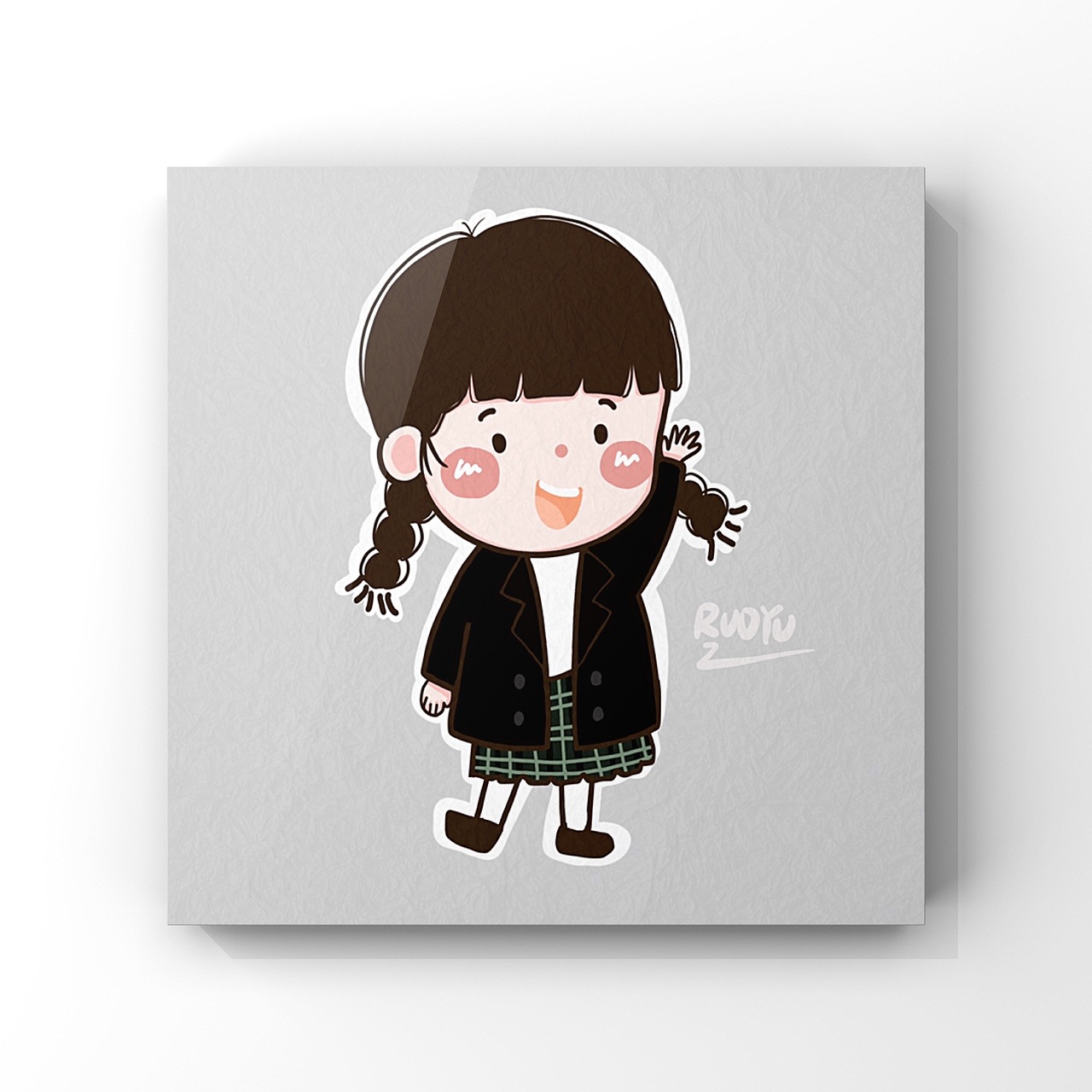 可愛穿搭插畫（圖ZMTQ2ODQ1MjU2） - 藝術(shù)插畫 - 站酷設(shè)計師愛畫畫的RUOYU原創(chuàng)素材 - 站酷ZCOOL