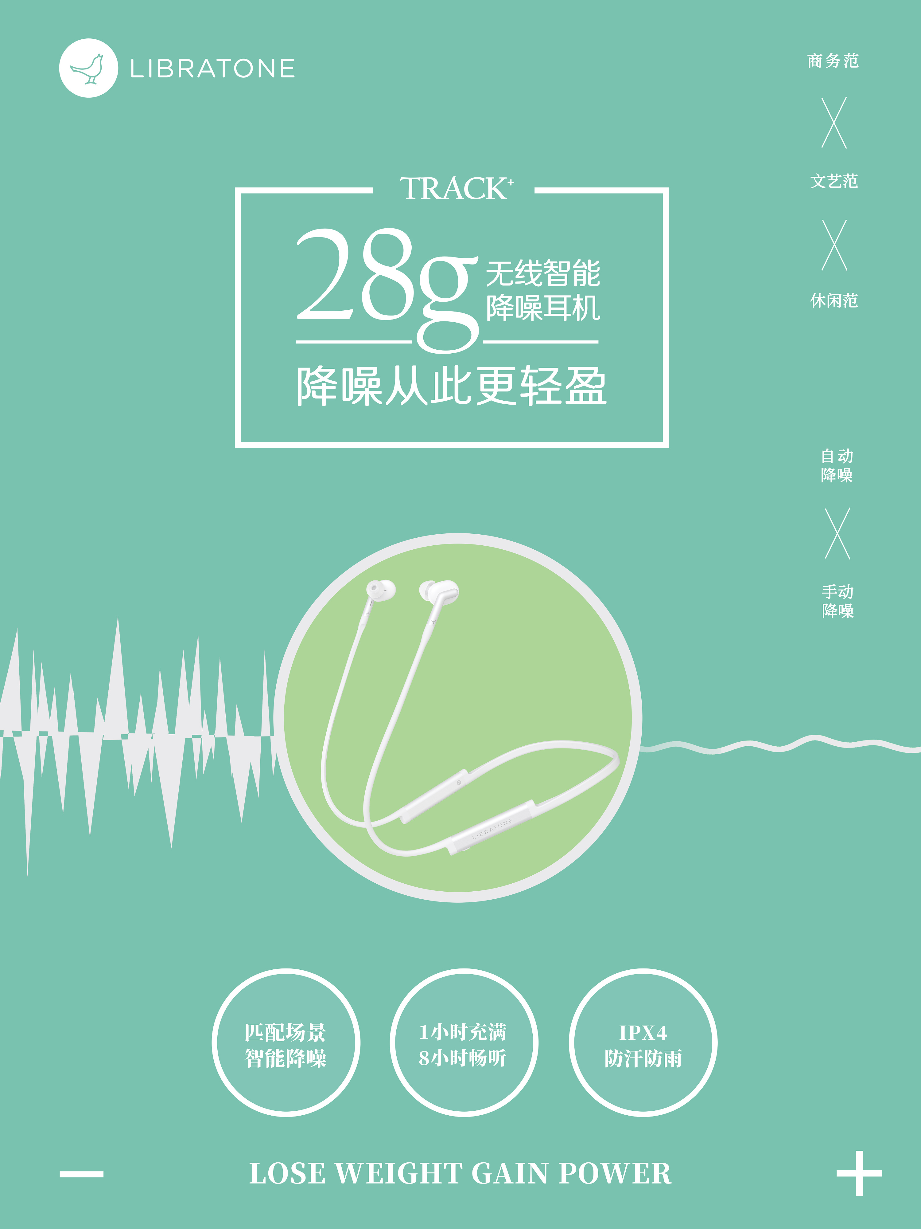 降噪从此更轻盈|平面|海报|晓晨辰子 - 原创作品 - 站酷 (zcool)