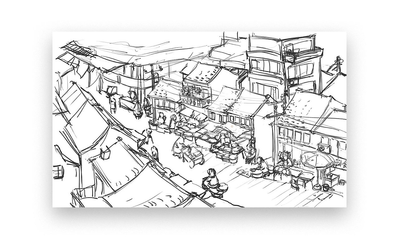 老街（图ZMTc2MjU5Mzc2） - 儿童插画 - 站酷设计师程小新原创素材 - 站酷ZCOOL