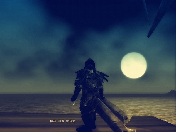 (仲秋 回首 岁月愁……)80级,2010年的中秋我生到80级了,望着月亮,无数的坎坷辛酸涌上心头。