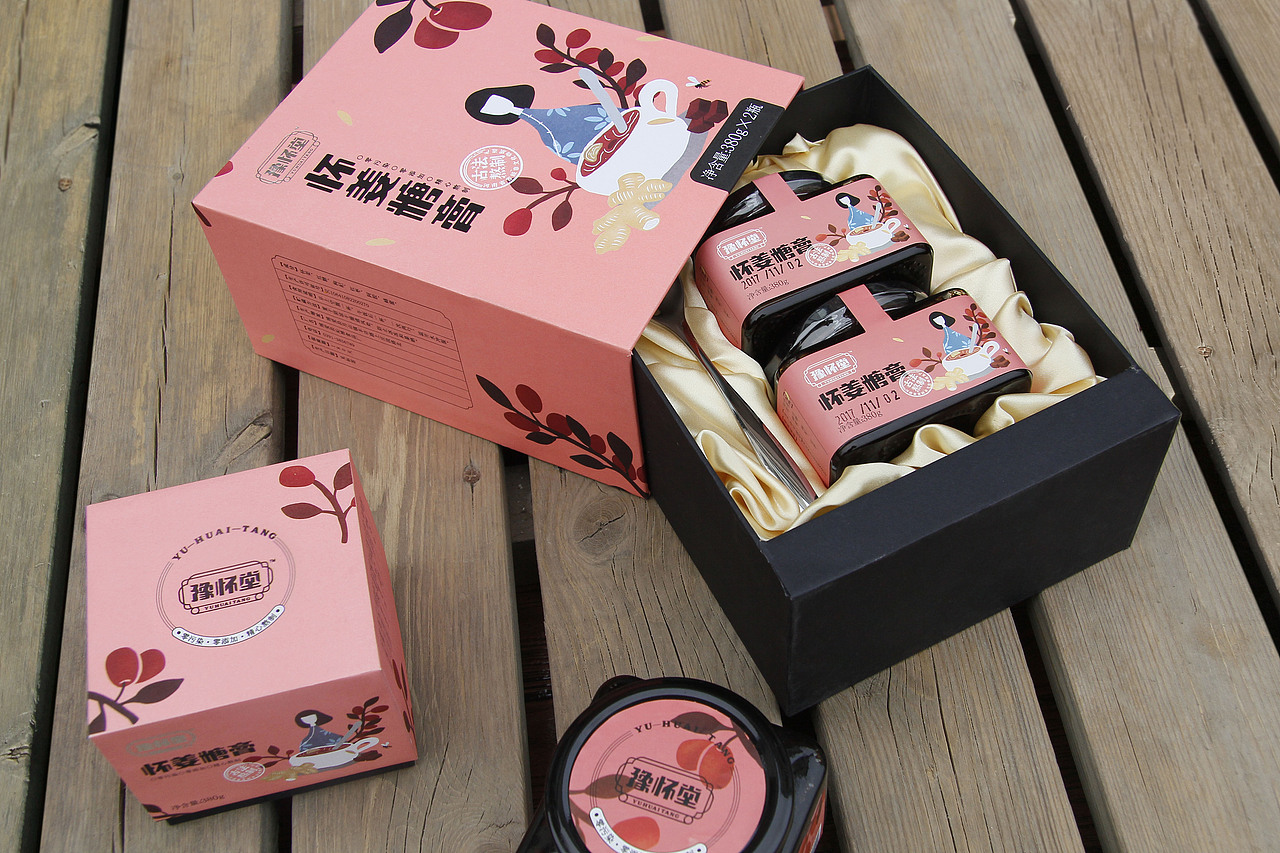 豫怀堂怀姜糖膏品牌包装形象设计（图ZMTAwMzQyMjM2） - 品牌 - 站酷设计师蓝色盛火原创素材 - 站酷ZCOOL