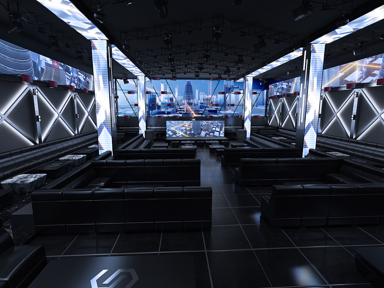 [室内设计]浩远科技成都酒吧全景效果图（图ZMTcyNzg3NjU2） - 建筑/空间 - 站酷设计师MyraJesus原创素材 - 站酷ZCOOL