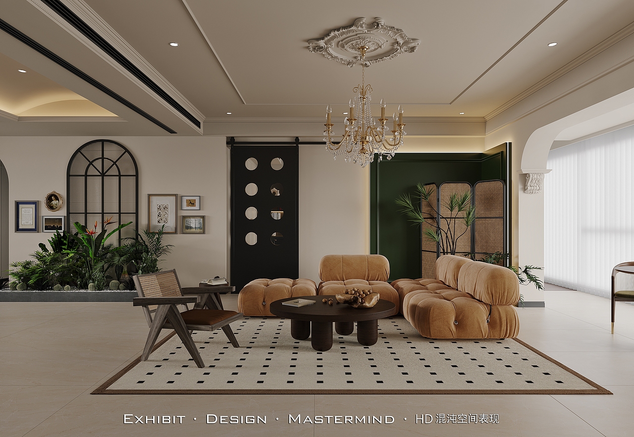 新作 ×现代简欧 平层客餐厅 ▏混沌空间视觉表现