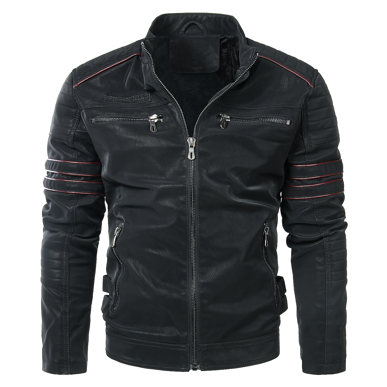 外贸3D镂空机车皮衣