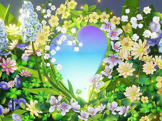 【心相印】春心荡漾（个人主页-ZNjQ4NjQ5MTI=） - 商业插画 - 站酷设计师月鲨原创素材 - 站酷ZCOOL