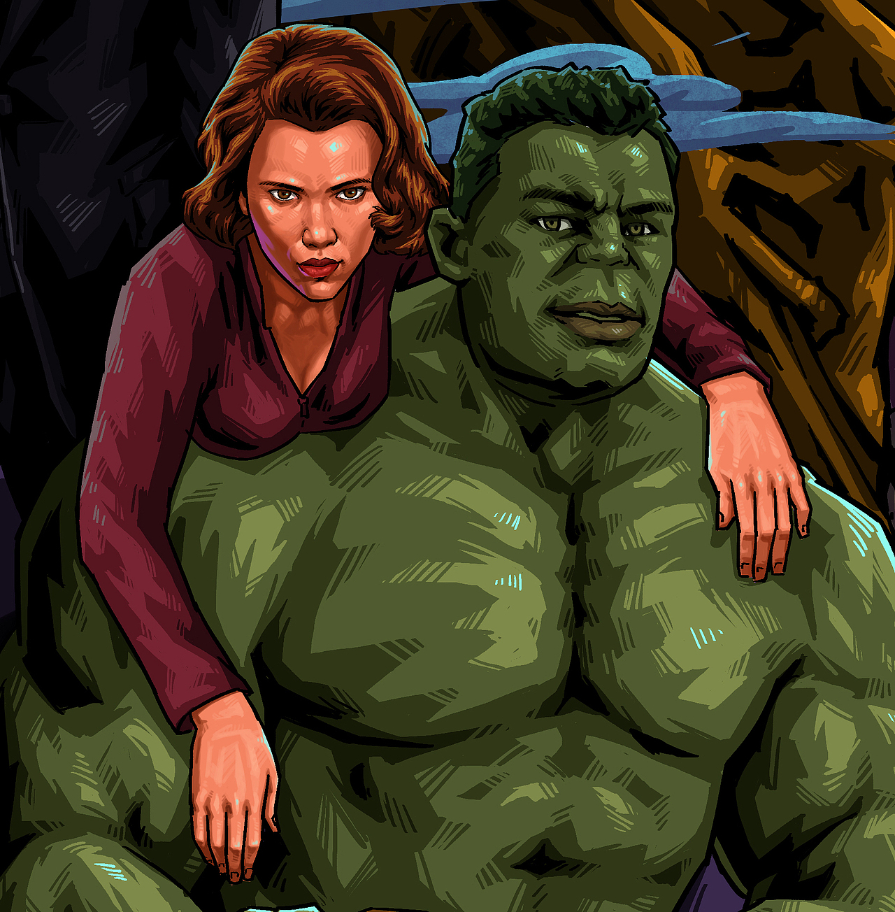 漫威英雄插画（图ZMTY0ODUyMjY4） - 商业插画 - 站酷设计师净名原创素材 - 站酷ZCOOL