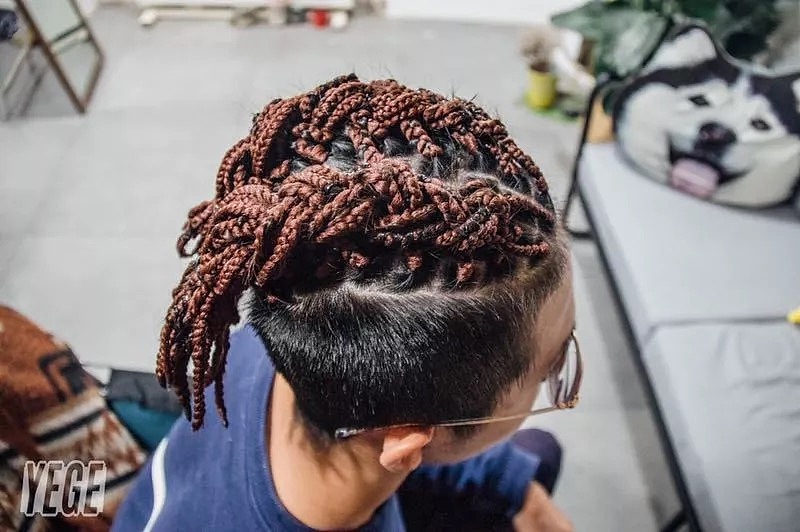 三股辫/box braids