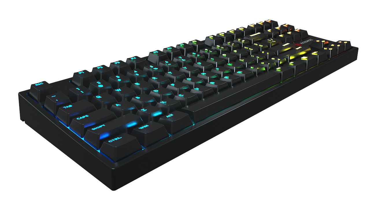 87机械键盘C4D渲染图