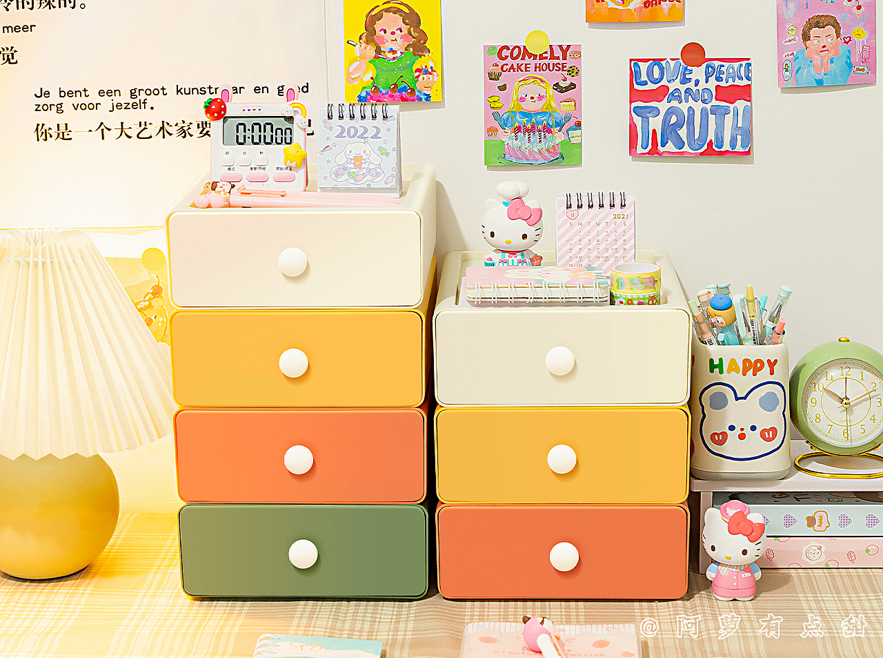 摄影/少女风桌面收纳盒
