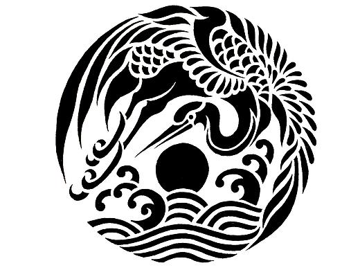 南京WST现代中国风仙鹤商业矢量插画创作