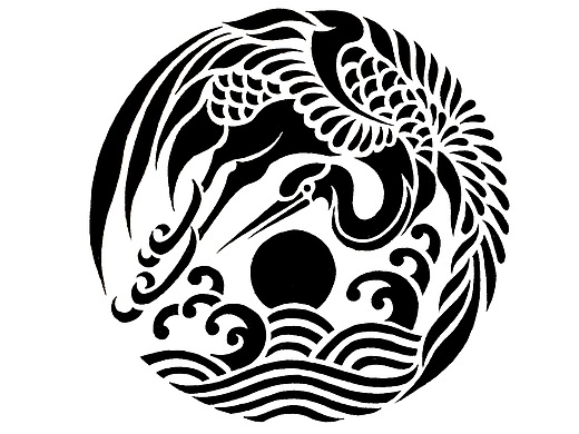 南京wst现代中国风仙鹤商业矢量插画创作