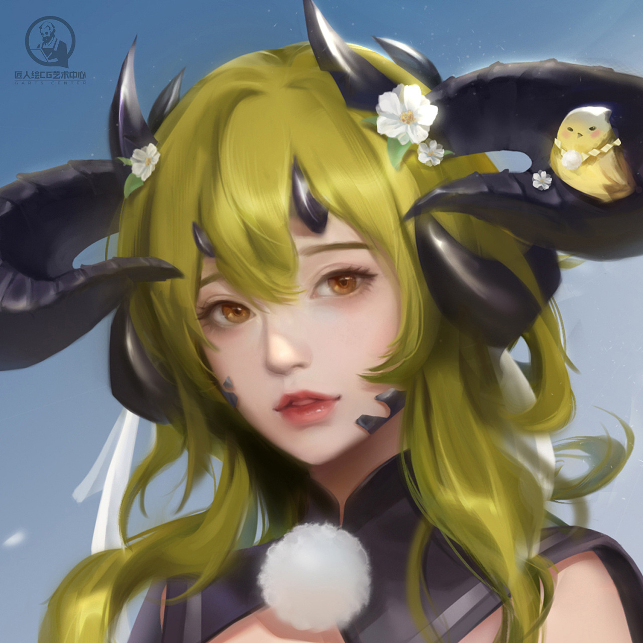 【匠人绘】美宣班第7期学生女性头像作业节选2|插画|游戏原画|匠人绘