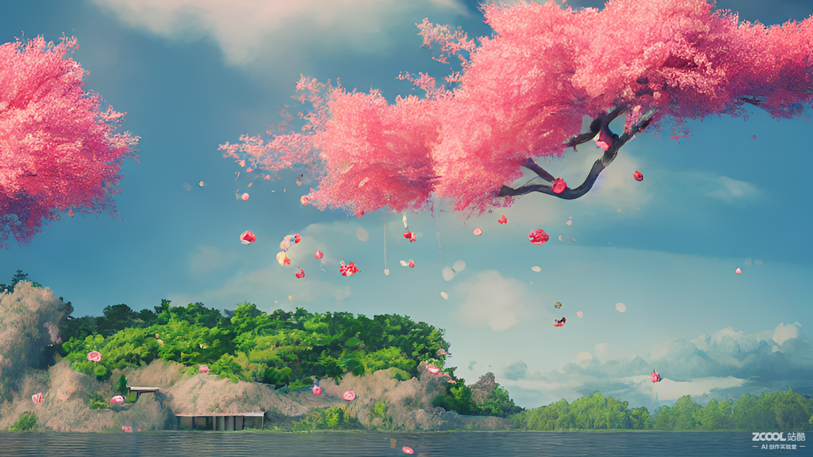 樱花树照片 唯美古风图片