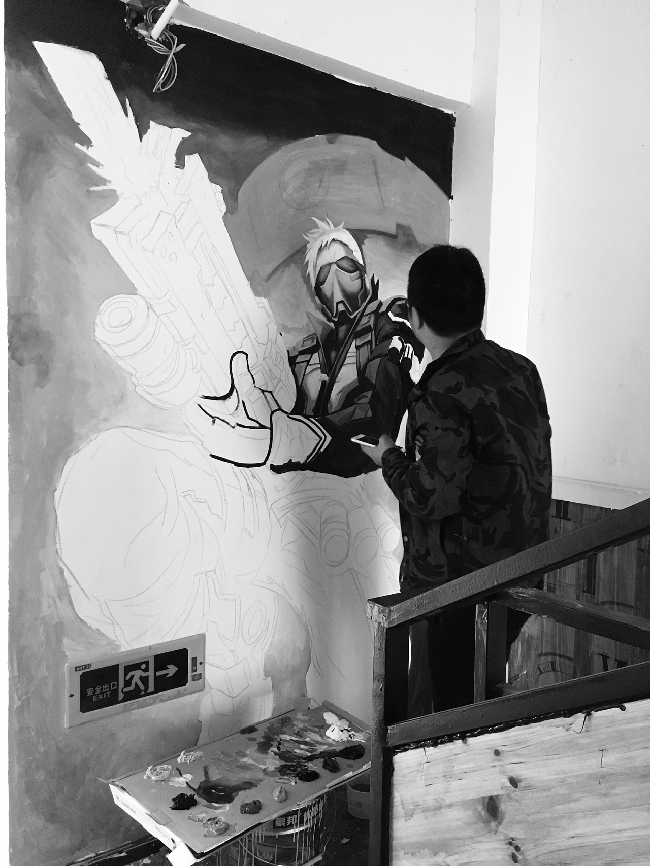 电竞|插画|新锐潮流插画|壁尚手绘贵州墙绘 - 原创作品 - 站酷 (zcool