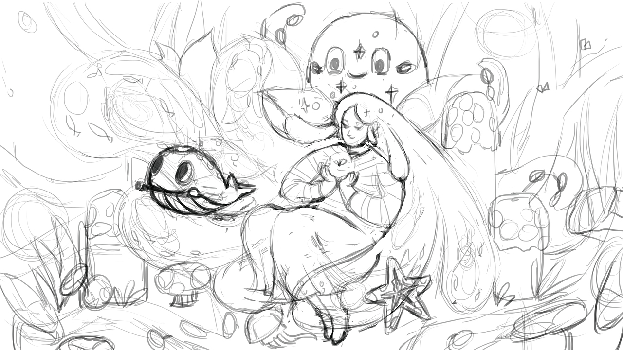 幻想世界（圖ZMjEyMTQ0ODky） - 商業(yè)插畫 - 站酷設(shè)計師菜花妖妖原創(chuàng)素材 - 站酷ZCOOL