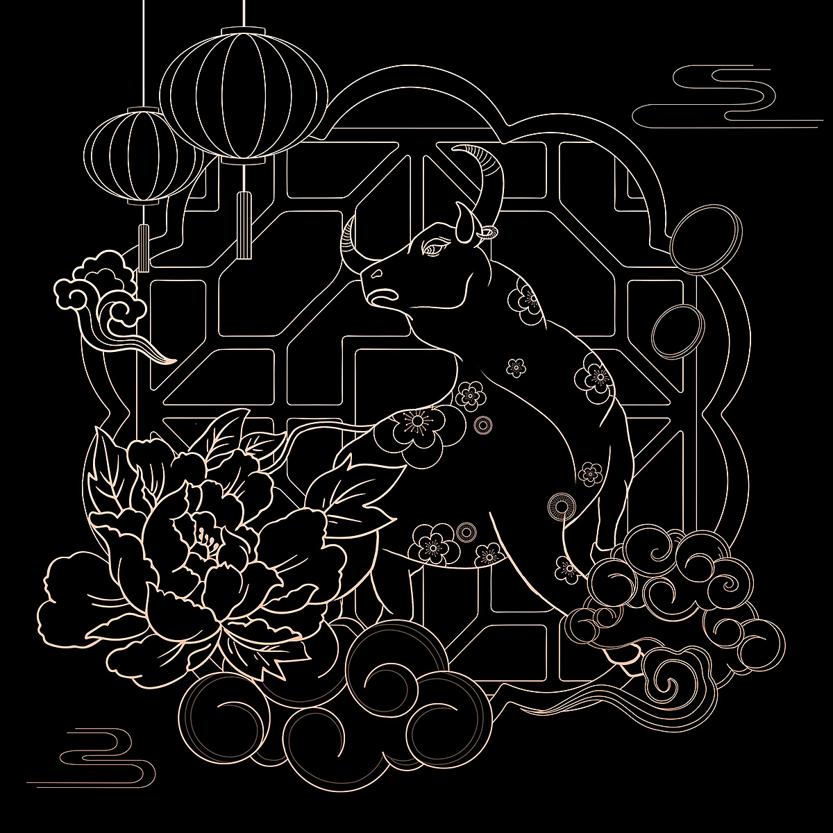 牛年（图ZMjQxNTIyMjgw） - 创作习作 - 站酷设计师时榴原创素材 - 站酷ZCOOL